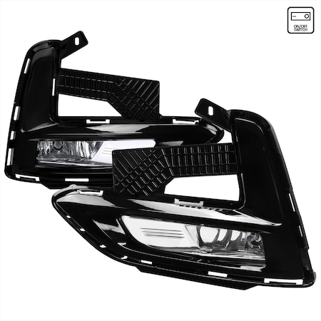Spec-D Tuning FOG LIGHTS WITH CHROME HOUSING AND CLEAR LENS, 2PK LF-SEN20COEM-DL